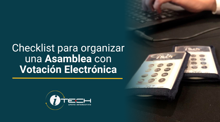 Checklist para organizar una asamblea con votación electrónica